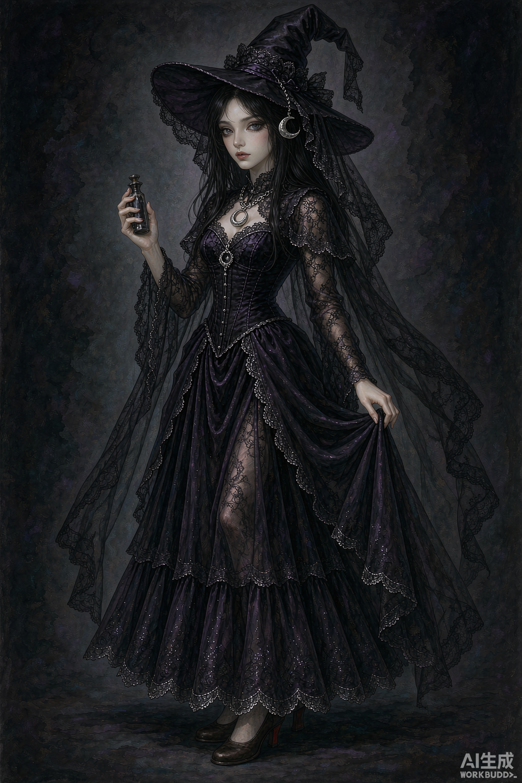 Vesper witch gown concept art